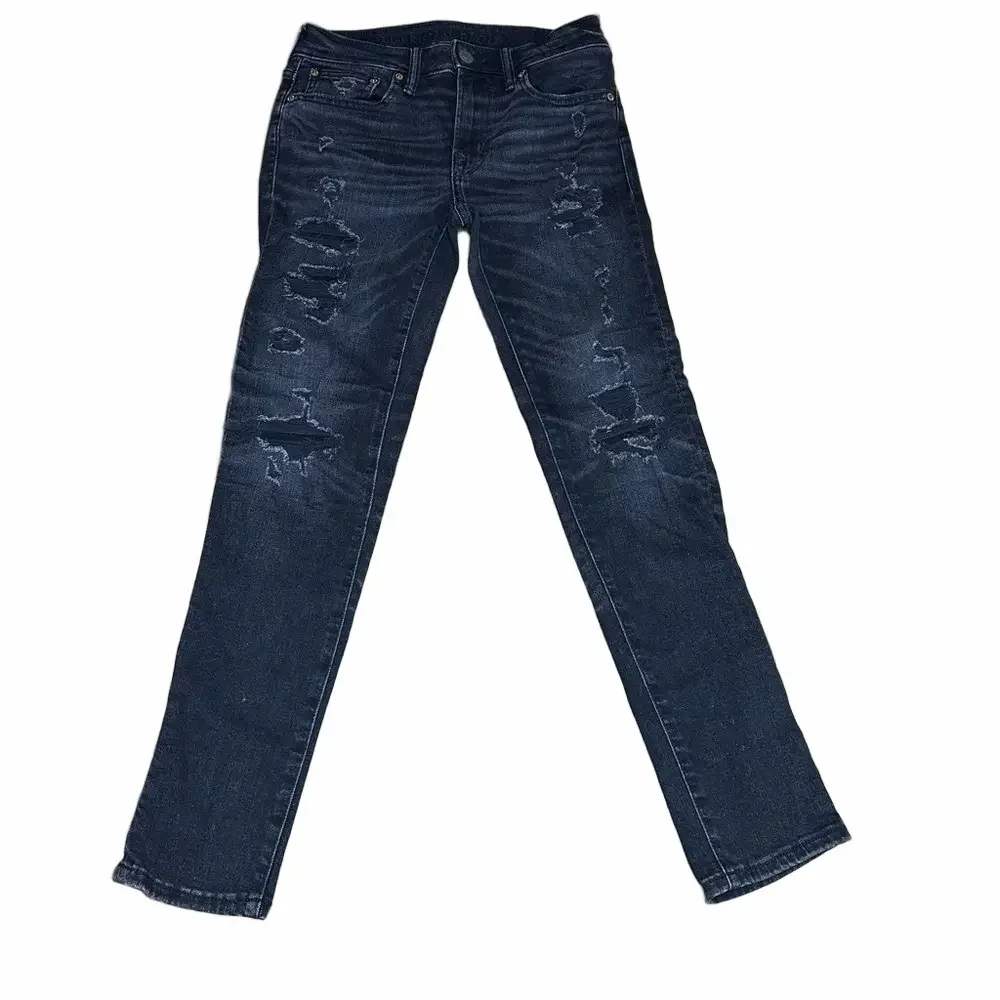 American Eagle Air flex Black Skinny Jeans Size 28 x 30